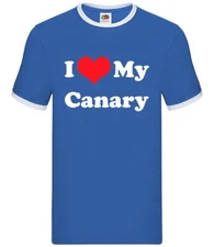 I Love My Canary - Mens Ringer - Bird Canaries Pet Pet Owner Anima Birds