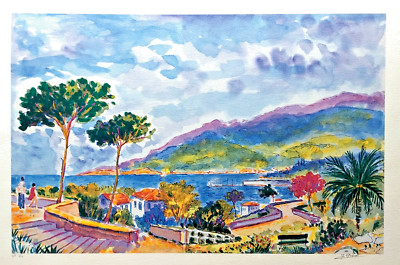 Jean Claude Picot ''Matin Sur La Mer'' 11'' x 17'' Seriolithograph on paper