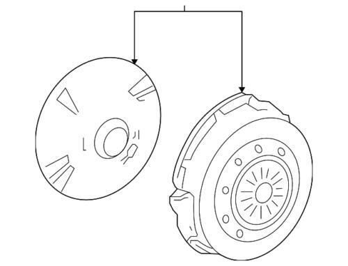 Placa de fricción de embrague para Ford (N/P HL3Z-7B442-D)
