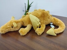 Jellycat Golden Dragon Huge 66cm Plush | Soft Ochre Mythical Dragon -Ideal