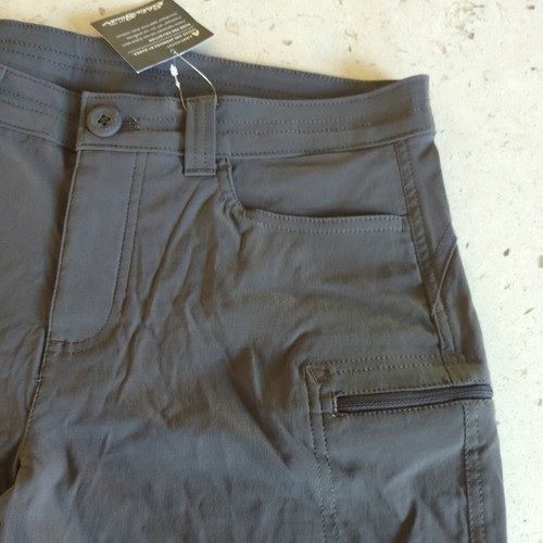 NWT Eddie Bauer Guide Shorts Gray Front Leg Pockets Women's Tall 6 Mid Rise - Picture 2 of 10