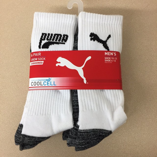 gray puma socks