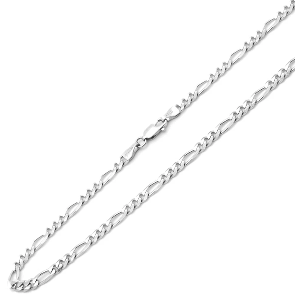 Womens figaro chain white gold deals
