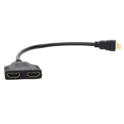 CAMDESIGN 1080P HDMI Male to Dual HDMI Female 1-2 Way Y Splitter Cable f DVD,Blueray,PS3