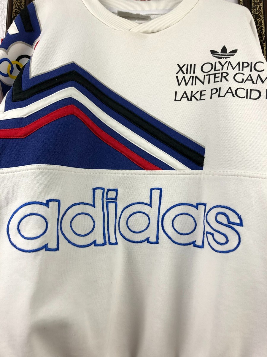 Vintage Adidas Lake Placid XIII Olympic Winter Games Sweatshirt