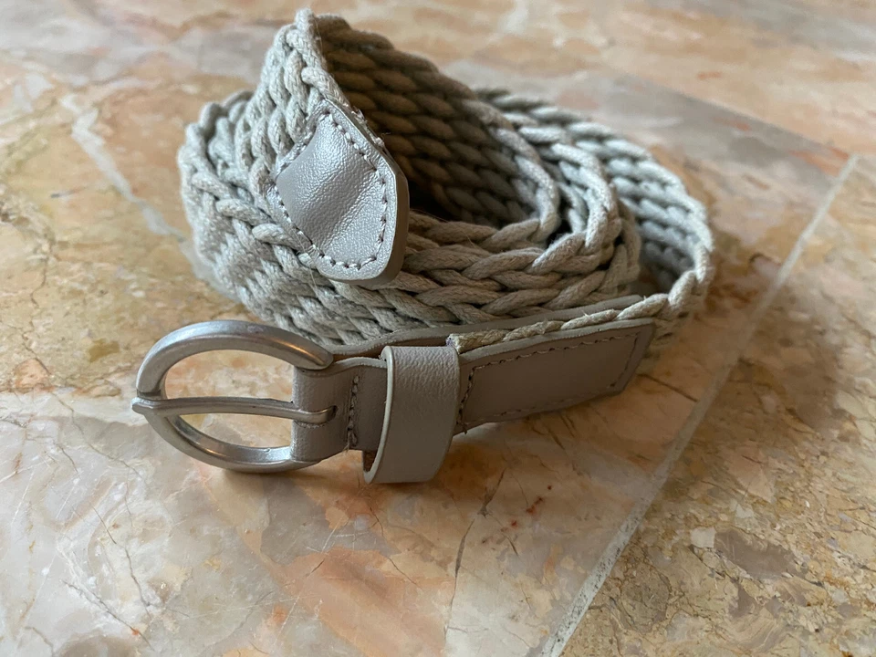 FLECHTGÜRTEL,Stoff,C&A,Beige/Sand,Neu+unbenutzt,1.18 Meter+3 cm Breite - Bild 3 von 4