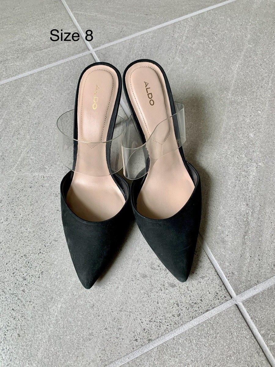 Aldo Suede Pointed Toe Backless Pump Size 8 | eBay display picture 2
