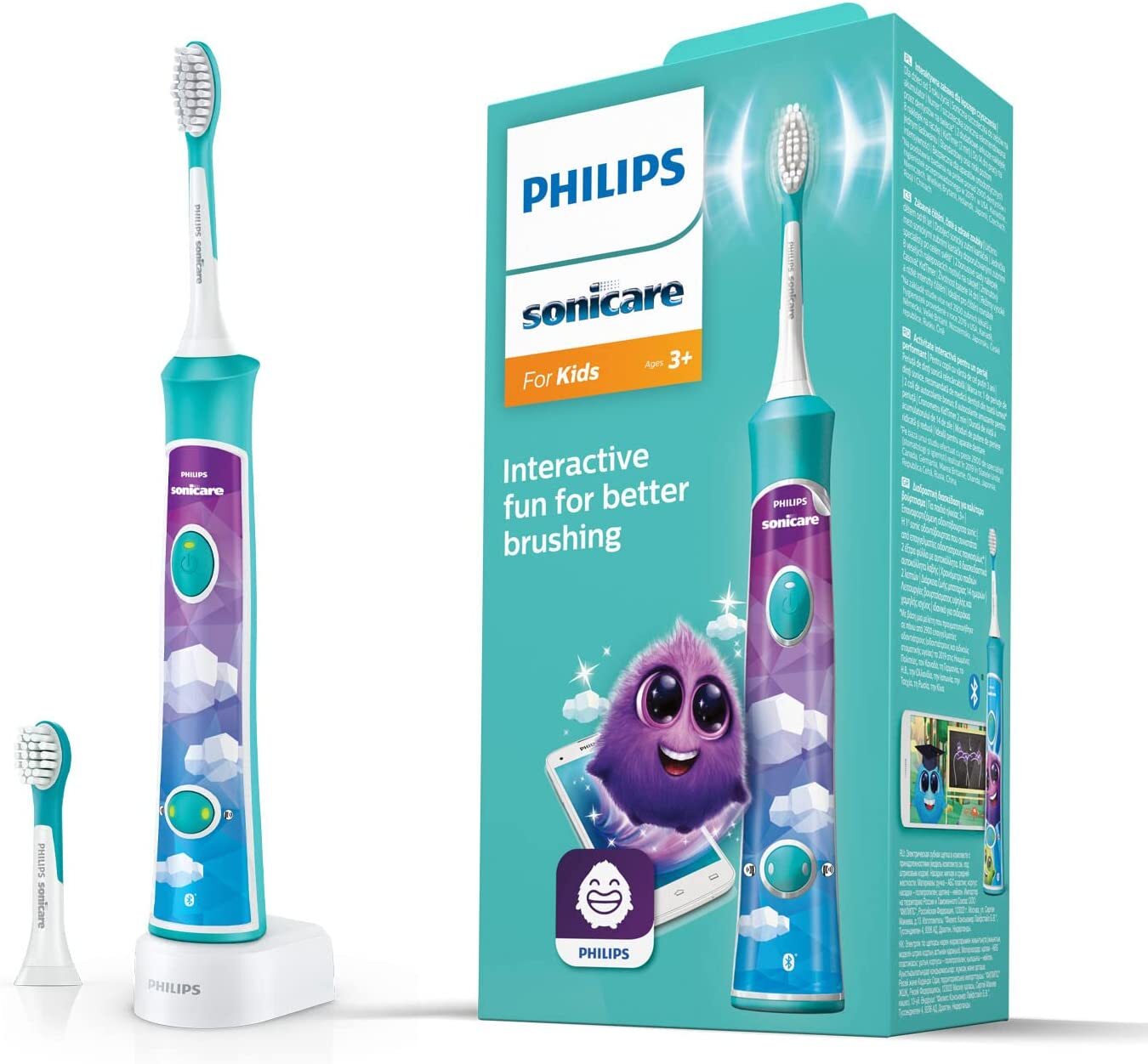 Philips Sonicare For Kids Spazzolino Elettrico Sonico Con Bluetooth Integrato HX