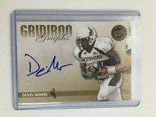F73959  2009 Press Pass SE Gridiron Graphs Gold #GGDM2 Devin Moore AUTO