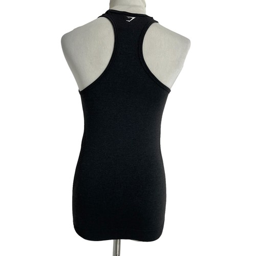 Camiseta sin mangas Gymshark Dry talla pequeña negra espalda deportiva - Imagen 5 de 9