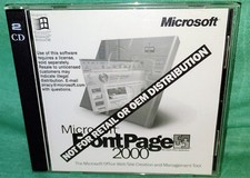 Microsoft Frontpage 2000 - Not for Retail Version Vintage Software for Windows