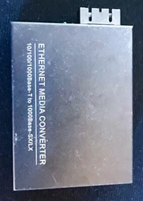 Gigabit Ethernet Media Converter Single Mode Dual SC Fiber to RJ45 1310-nm 20 KM