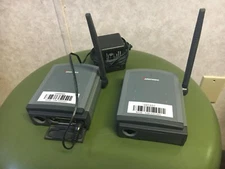lot of (2) Intermec MicroBar 9745 Wireless Base Stations 9745C07104, w/ 1 PS