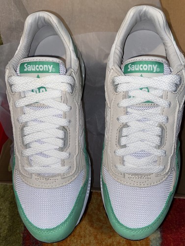 Zapatos para hombre Saucony Originals Shadow 5000 Premier blancos/verdes S70667-1 talla 6,5 - Imagen 3 de 6