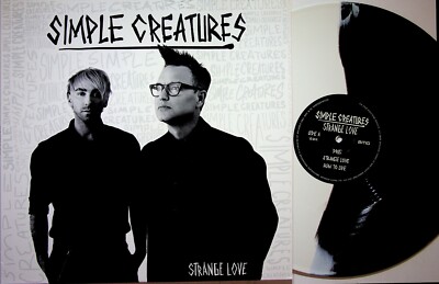 SIMPLE CREATURES Strange Love EP B&W Split Vinyl NEW Blink 182/All Time Low lp