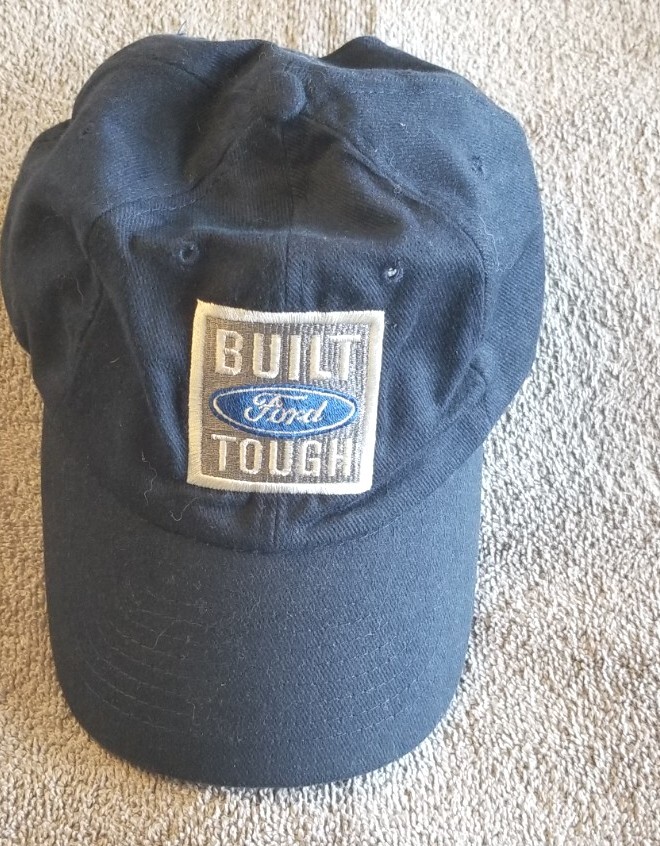 New Ford Built Tough Embroidered Logo Canvas Men's Cap Hat