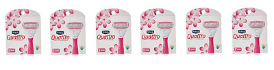 Wilkinson by Schick Quattro for Women Refill Blade Cartridges, 3 Count (6 pack)