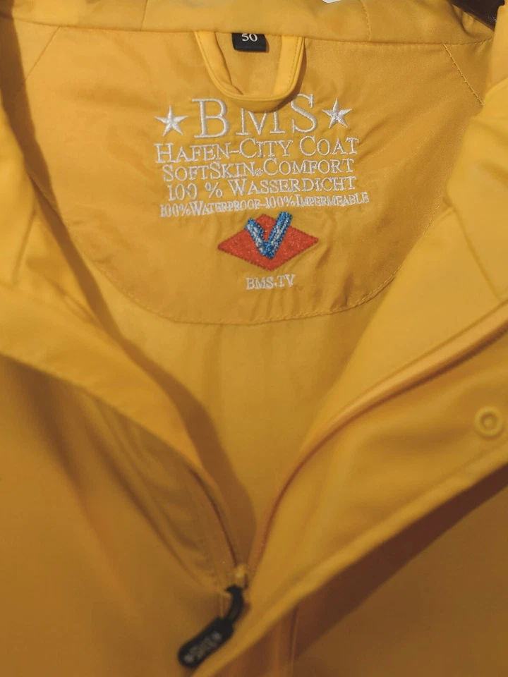BMS HAFEN-CITY COAT hochwertiger Segelmantel Friesennerz Gr. 50 - Bild 2 von 4
