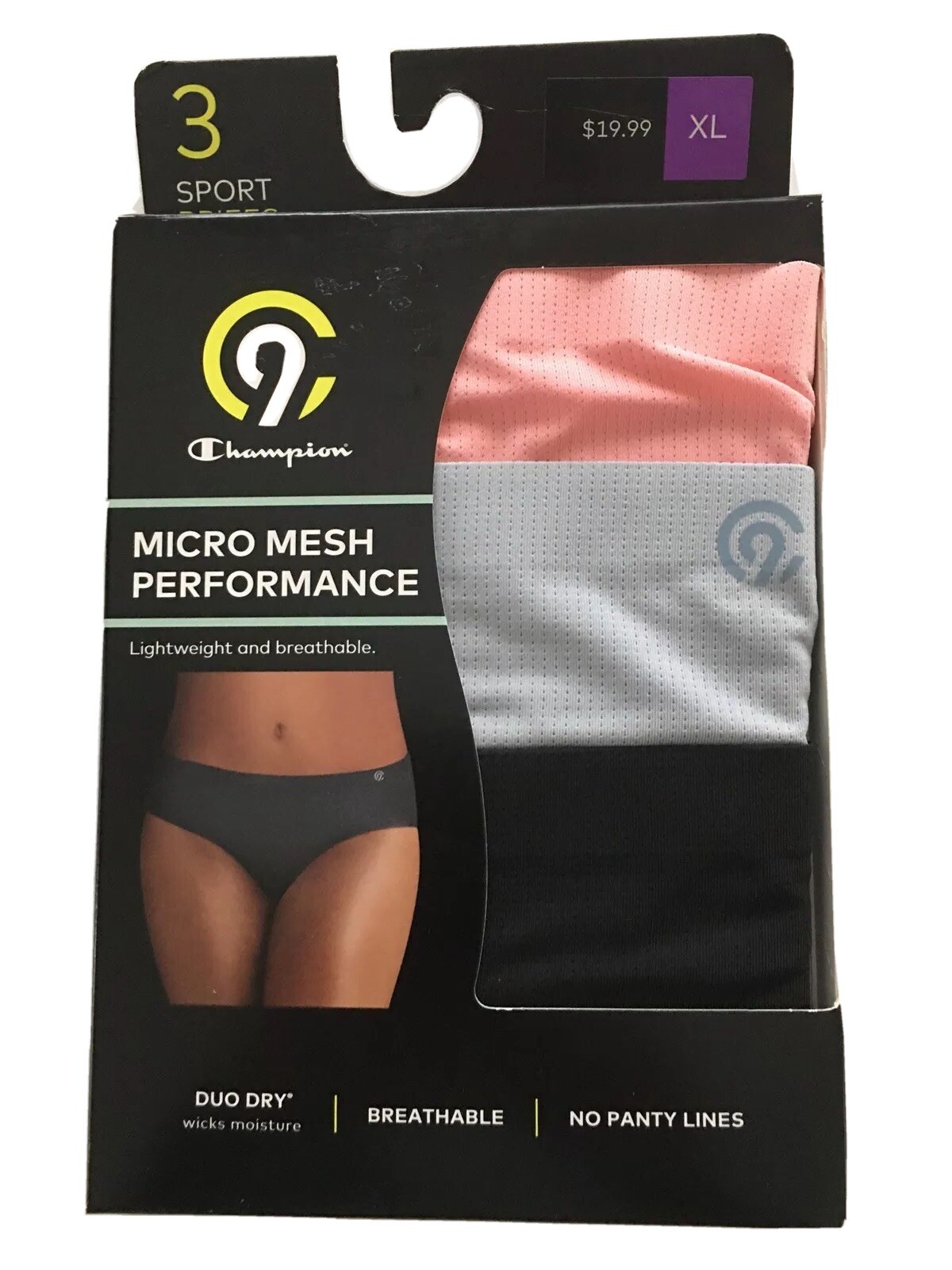 champion micro mesh performance underwear