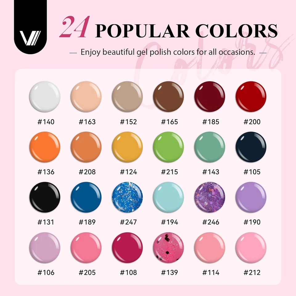 Kit de Esmalte de Uñas en Gel 42 Piezas con Luz de Lámpara UV Poli Extensión Juego de Herramientas de Manicura Foto 2 de 4