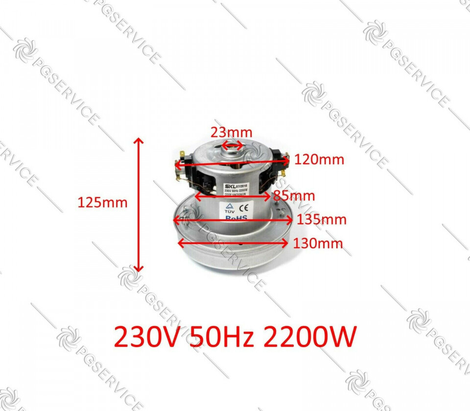 Moteur Aspirateur 230V 800W – Pièce D'origine Electrolux 462.3.253-18 Pour Aspirateur Balai