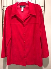 Sag Harbor Stretch Red Jacket Blazer Women  s 16