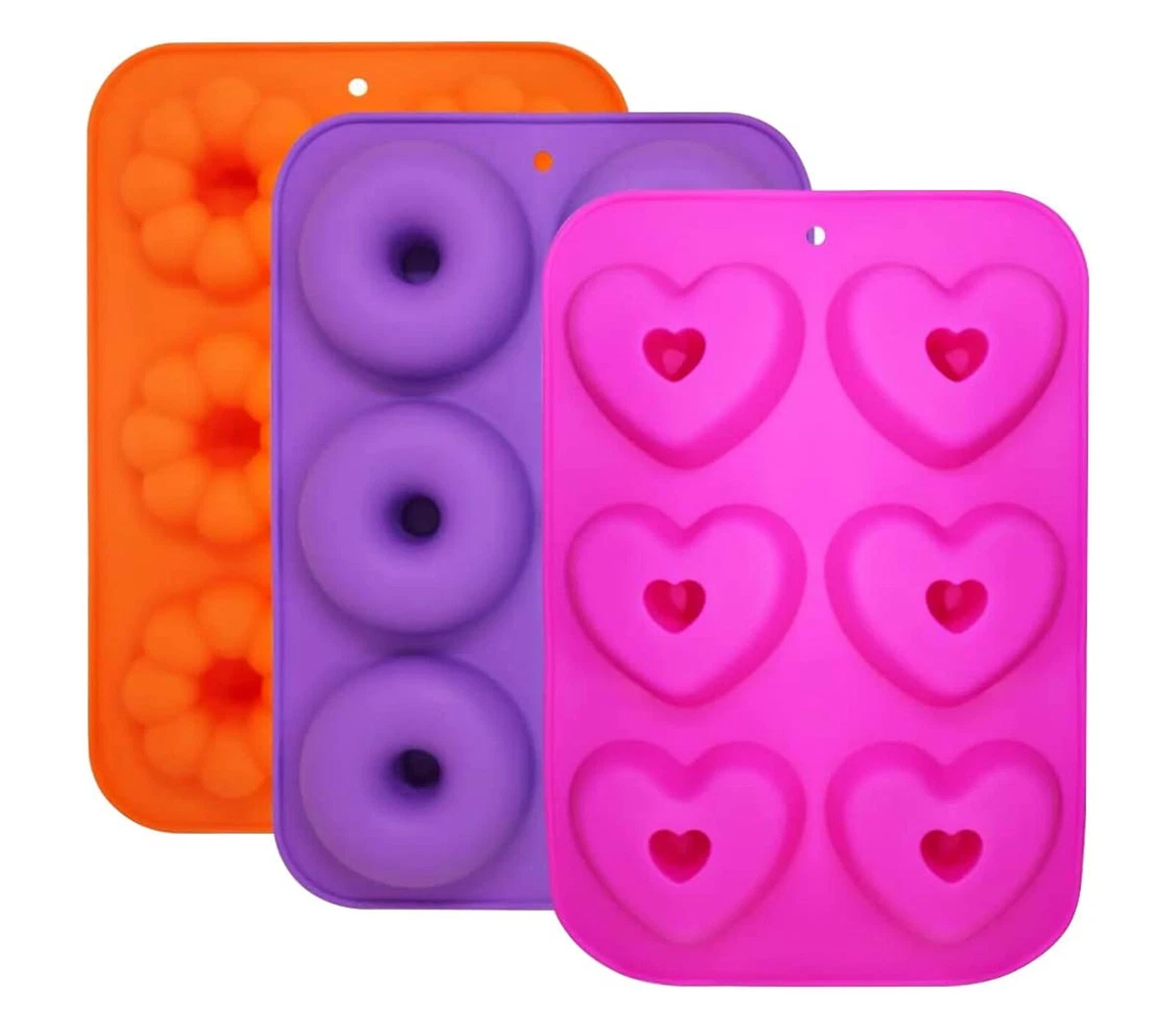 Stampi per ciambelle, set di 6 stampi per dolci, adatti per realizzare