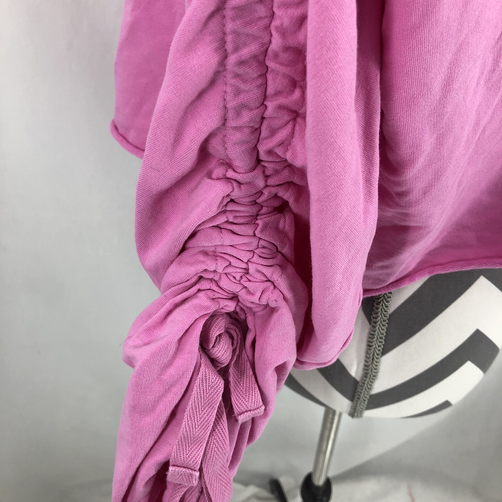 Open Edit Cropped Drawstring Ruched Long Sleeve S… - image 3