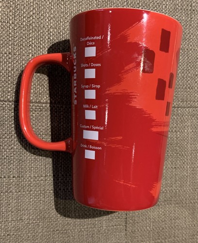 2014 12oz Starbucks Red Holiday Christmas Blend Collection Coffee Cup Mug - Picture 2 of 4