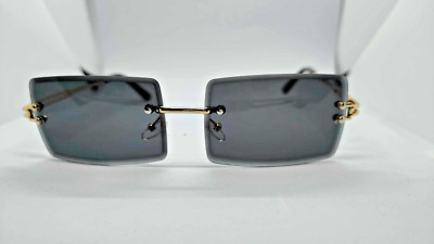 Blaue rechteckige Sonnenbrille ohne Fassung Damen - Reise - Sommer