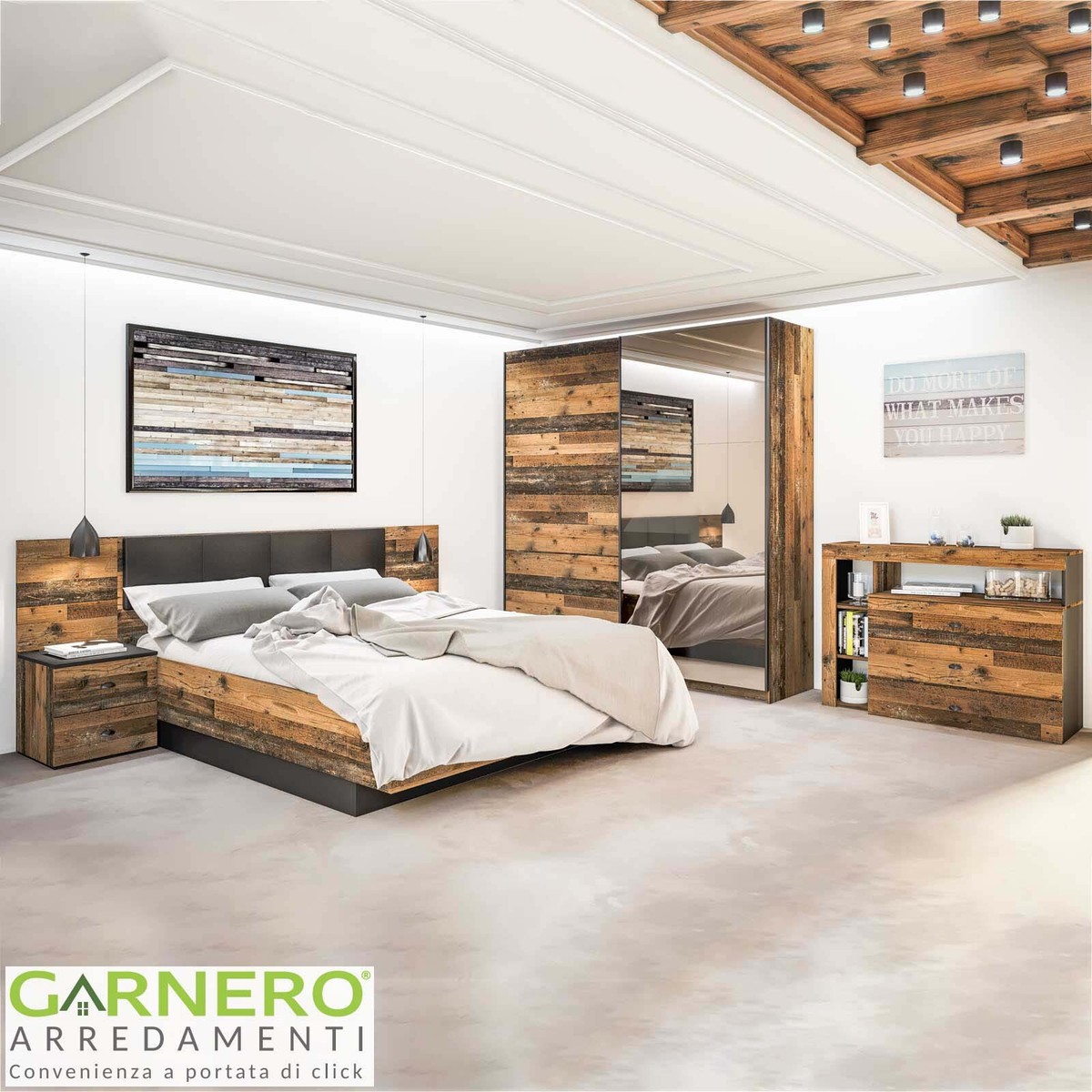 Rbr Ebanisteria Camera Da Letto Con Testata In Pelle Set Camera Da