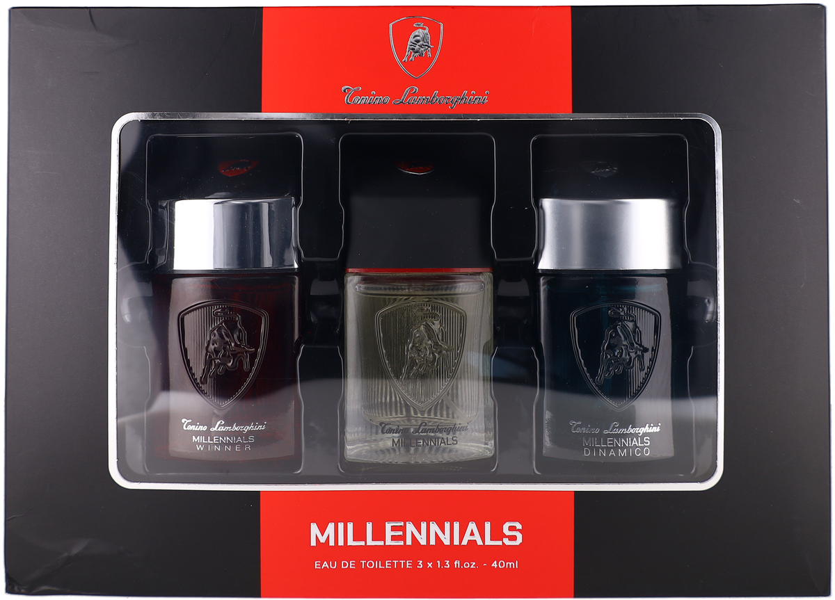 Millenials Collection By Tonino Lamborghini Men Set: EDT x3 1.3x3
