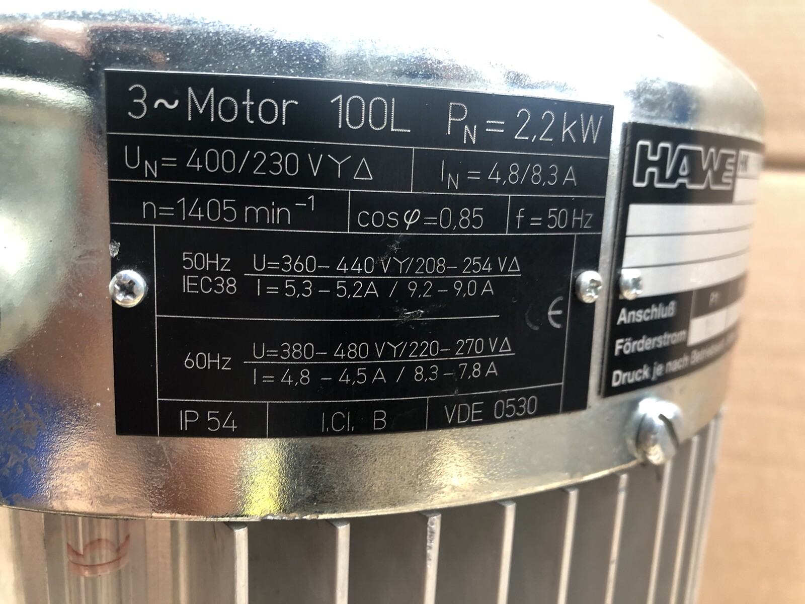 HAWE 2.2kW Compact hydraulic power pack Electric Motor 44/1HH 1.5/6.5 Pump eBay