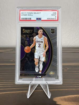 LONZO BALL 2017-18 PANINI SELECT TIE-DYE ROOKIE SIGNATURES /25