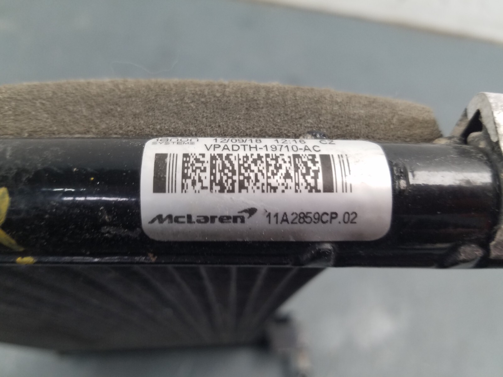 2019 McLaren 600LT 600 LT Left Rear A/C Condenser #6618 H2
