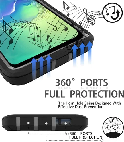 Funda protectora a prueba de golpes con clip para cinturón para Samsung Galaxy S10/S10 Plus/S10e - Imagen 8 de 15