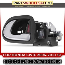 Manija de puerta interior delantera izquierda plateada+gris para Honda Civic 2006 2007 2008-2011