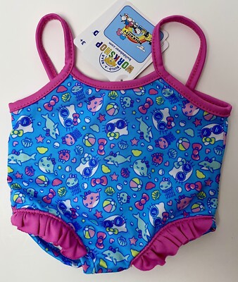 NWT Build A Bear Hello Kitty OCEAN SUMMER WAVES SWIMSUIT Sanrio Clothes BAB