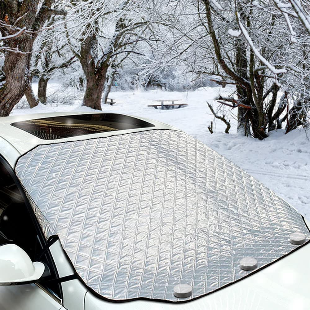 Izoel Windshield Magnetic Snow Cover Winter Windscreen Protector Frost Ice Guard
