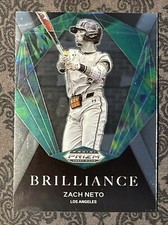 2022 Panini Prizm Draft Picks Silver Prizm Brilliance Insert Zach Neto #BR-ZN NM