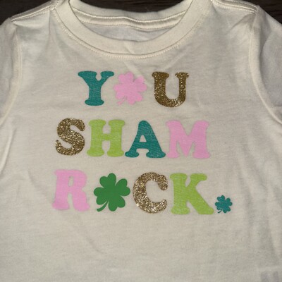 Infant & Toddler Girls Cream St Patricks Day You Sham Rock T-Shirt