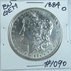 1884-0 MORGAN SILVER DOLLAR FROM ORIGINAL BANK BAG GEM BU US MINT #1090