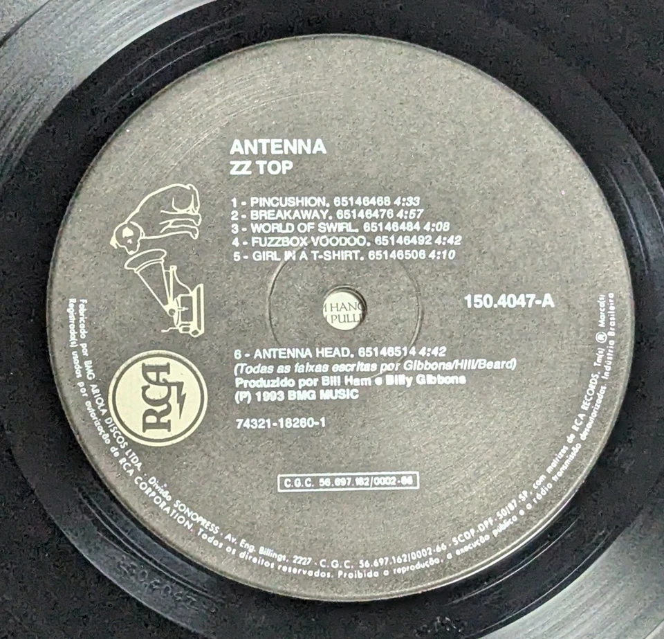 ZZ Top - Antenna BRAZIL 1st Press Lp 1993 Foto 3 de 3