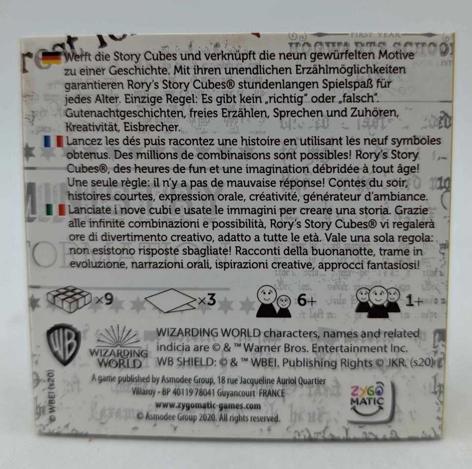 zygomtic Games Story Cubes Harry Potter von Rory Wizarding World Spiel NEU - Bild 4 von 4