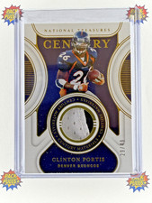 Clinton Portis 2021 National Treasures Century Materials Player Worn Patch /49