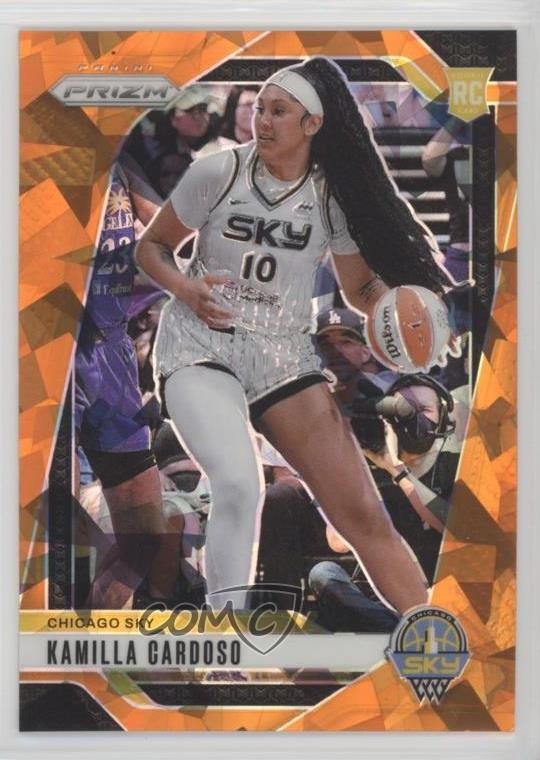 2024 Panini Prizm WNBA Orange Ice Prizm Kamilla Cardoso #93 Rookie RC 1cb6