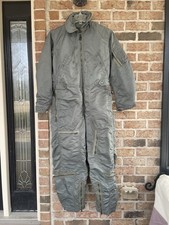 VTG Mens Coverall Flight Suit LARGE LONG CWU-1/P Flying Insulated WOOL/Rayon