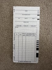(381) Amano MRX-35 Time Cards (ARX-101300 ARX-104500 MRXTC-50)