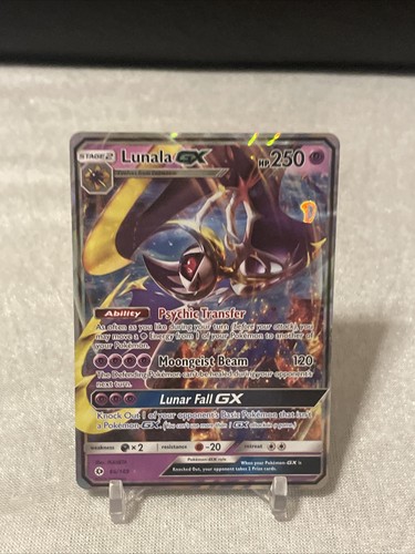 Lunala GX - 66/149 - Pokemon Sun & Moon Base Set Ultra Rare Card NM+