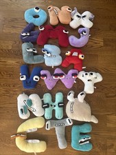 Alphabet Lore Stuffed Alphabet Plush Set Medium Multicolor Washable 2023 -18 Lot